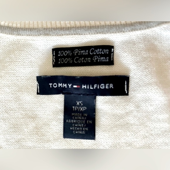 Y2K Tommy Hilfiger Pima Cotton Preppy Argyle Sweater (EUC) - Picture 2 of 5
